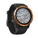 For Garmin Fenix 6s/ 6s Pro/6s Sapphire Smart Watch Steel Bezel Ring, A Version(Rose Gold Ring Black Letter)