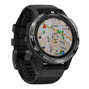 For Garmin Fenix 6X/6X Pro/6X Sapphire Smart Watch Steel Bezel Ring, A Version(Black Ring White Letter)