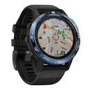 For Garmin Fenix 6X/6X Pro/6X Sapphire Smart Watch Steel Bezel Ring, A Version(Blue Ring White Letter)