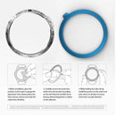 For Garmin Fenix 6X/6X Pro/6X Sapphire Smart Watch Steel Bezel Ring, A Version(Silver Ring Black Letter)