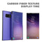 For Samsung Galaxy Note8 Carbon Fiber Texture View Time Horizontal Flip Leather Case with Holder & Touch Call Display ID(Black)
