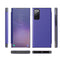 For Samsung Galaxy S20 FE Carbon Fiber Texture View Time Horizontal Flip Leather Case with Holder & Touch Call Display ID(Blue)