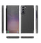 For Samsung Galaxy S21 FE Carbon Fiber Texture View Time Horizontal Flip Leather Case with Holder & Touch Call Display ID(Black)