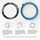 For Garmin Fenix 5X/5X Plus Smart Watch Steel Bezel Ring, B Version(Black Ring White Letter)