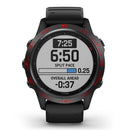 For Garmin Fenix 6/6 Pro/ 6 Sapphire Smart Watch Steel Bezel Ring, B Version(Black Ring Red Letter)