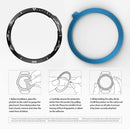 For Garmin Fenix 6X/6X Pro/6X Sapphire Smart Watch Steel Bezel Ring, B Version(Black Ring White Letter)