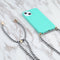 Wheat Straw Material + TPU Shockproof Case with Neck Lanyard For iPhone 13 mini(Green)