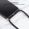 Wheat Straw Material + TPU Shockproof Case with Neck Lanyard For iPhone 13 mini(Black)