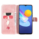 Classic Calf Texture PU + TPU Horizontal Flip Leather Case with Holder & Card Slots & Wallet For vivo Y72 5G(Rose Gold)