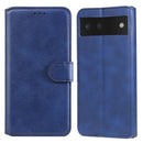 Classic Calf Texture PU + TPU Horizontal Flip Leather Case with Holder & Card Slots & Wallet For Google Pixel 6(Blue)
