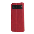 Classic Calf Texture PU + TPU Horizontal Flip Leather Case with Holder & Card Slots & Wallet For Google Pixel 6(Red)