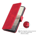 Classic Calf Texture PU + TPU Horizontal Flip Leather Case with Holder & Card Slots & Wallet For Google Pixel 6(Red)
