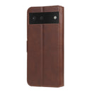 Classic Calf Texture PU + TPU Horizontal Flip Leather Case with Holder & Card Slots & Wallet For Google Pixel 6(Brown)