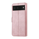 Classic Calf Texture PU + TPU Horizontal Flip Leather Case with Holder & Card Slots & Wallet For Google Pixel 6(Rose Gold)