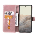 Classic Calf Texture PU + TPU Horizontal Flip Leather Case with Holder & Card Slots & Wallet For Google Pixel 6(Rose Gold)