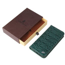 Fierre Shann Crocodile Texture Magnetic Horizontal Flip Genuine Leather Case with Holder & Card Slot For iPhone 13 Pro Max(Black)