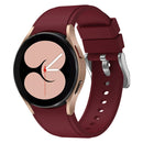 For Samsung Galaxy Watch4 44mm Silicone Watch Band(Wine Red)