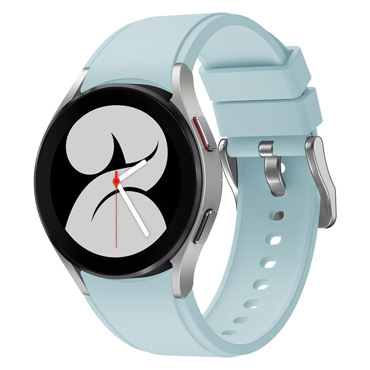 For Samsung Galaxy Watch4 44mm Silicone Watch Band(Light Blue)