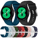 For Samsung Galaxy Watch4 44mm Silicone Watch Band(Wine Red)