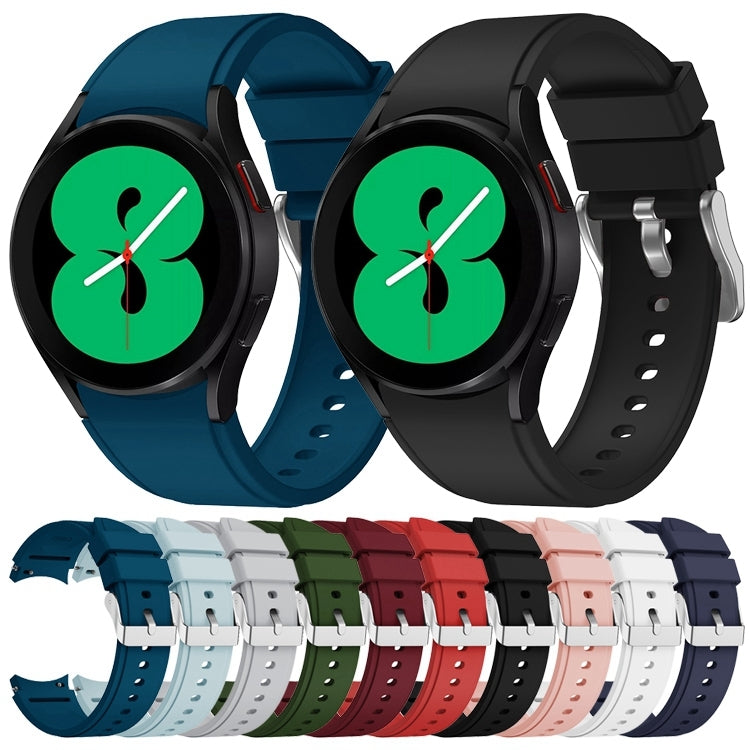 For Samsung Galaxy Watch4 44mm Silicone Watch Band(Light Blue)