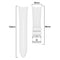 For Samsung Galaxy Watch4 Classic 42mm Silicone Watch Band(White)