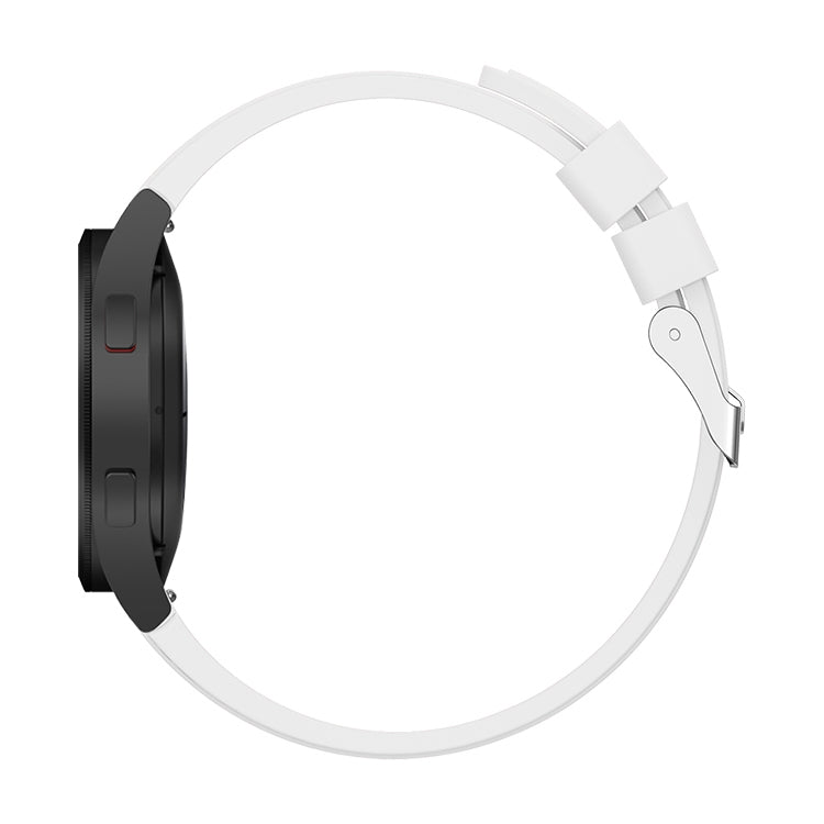 For Samsung Galaxy Watch4 Classic 42mm Silicone Watch Band(White)