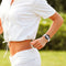 For Samsung Galaxy Watch4 Classic 42mm Silicone Watch Band(White)