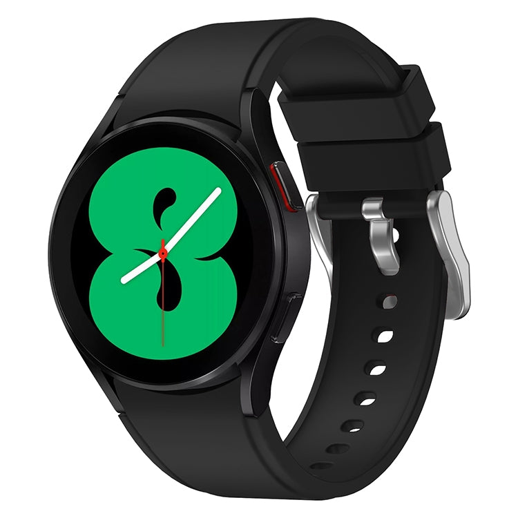 For Samsung Galaxy Watch4 Classic 42mm Silicone Watch Band(Black)