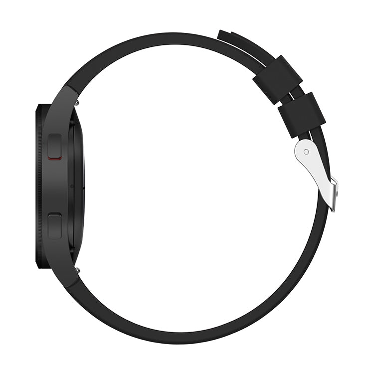 For Samsung Galaxy Watch4 Classic 42mm Silicone Watch Band(Black)