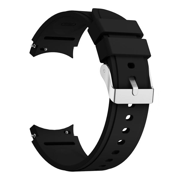 For Samsung Galaxy Watch4 Classic 42mm Silicone Watch Band(Black)