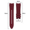 For Samsung Galaxy Watch4 Classic 42mm Silicone Watch Band(Wine Red)