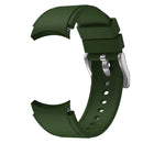 For Samsung Galaxy Watch4 Classic 42mm Silicone Watch Band(Army Green)
