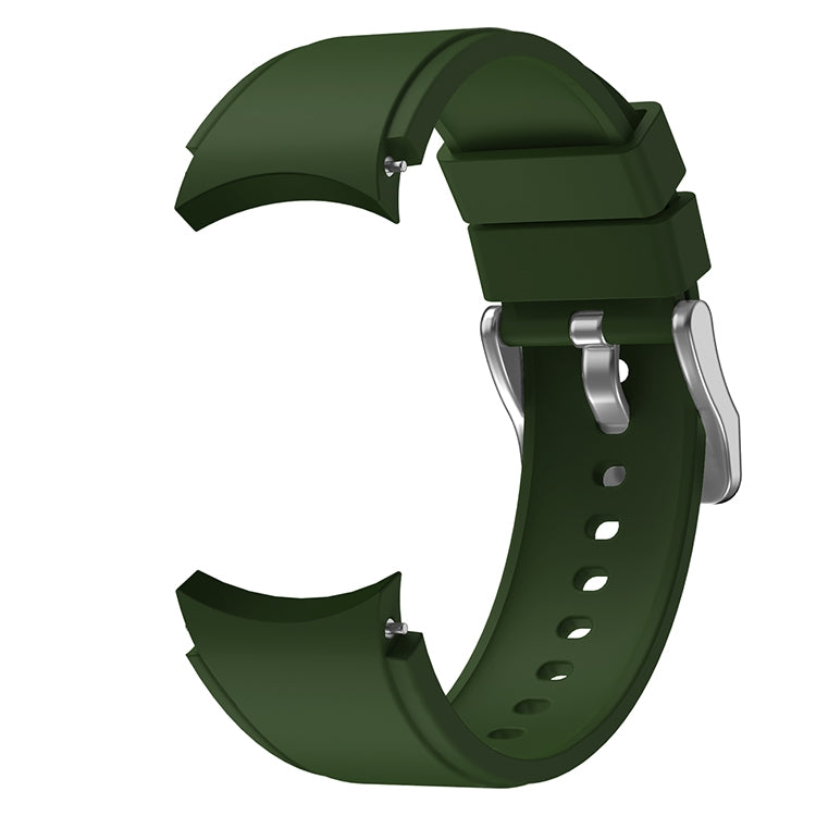 For Samsung Galaxy Watch4 Classic 42mm Silicone Watch Band(Army Green)