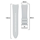 For Samsung Galaxy Watch4 Classic 42mm Silicone Watch Band(Light Grey)