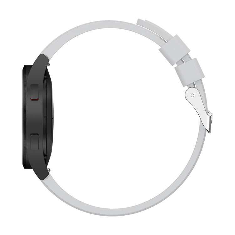For Samsung Galaxy Watch4 Classic 42mm Silicone Watch Band(Light Grey)