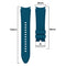 For Samsung Galaxy Watch4 Classic 42mm Silicone Watch Band(Dark Blue)