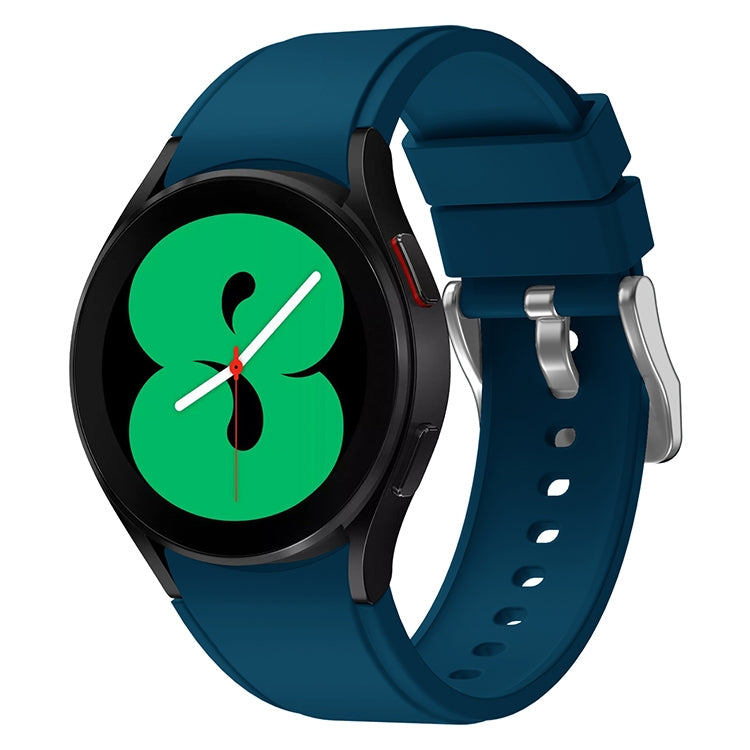 For Samsung Galaxy Watch4 Classic 42mm Silicone Watch Band(Dark Blue)