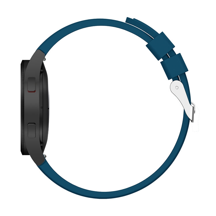 For Samsung Galaxy Watch4 Classic 42mm Silicone Watch Band(Dark Blue)