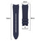 For Samsung Galaxy Watch4 Classic 42mm Silicone Watch Band(Midnight Blue)
