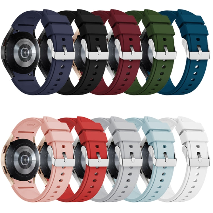 For Samsung Galaxy Watch4 Classic 42mm Silicone Watch Band(Midnight Blue)