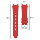For Samsung Galaxy Watch4 Classic 46mm Silicone Watch Band(Red)