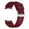 For Samsung Galaxy Watch4 Classic 46mm Silicone Watch Band(Wine Red)