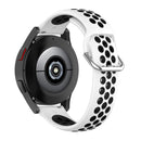 For Samsung Galaxy Watch4 40mm Two-color Silicone Watch Band(White Black)
