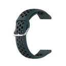 For Samsung Galaxy Watch4 40mm Two-color Silicone Watch Band(Olive Green Black)