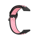 For Samsung Galaxy Watch4 40mm Two-color Silicone Watch Band(Black Pink)