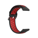 For Samsung Galaxy Watch4 40mm Two-color Silicone Watch Band(Black Red)