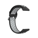 For Samsung Galaxy Watch4 40mm Two-color Silicone Watch Band(Black Grey)