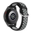 For Samsung Galaxy Watch4 40mm Two-color Silicone Watch Band(Black Grey)