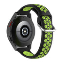 For Samsung Galaxy Watch4 40mm Two-color Silicone Watch Band(Black Lime Green)