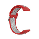 For Samsung Galaxy Watch4 40mm Two-color Silicone Watch Band(Red Grey)